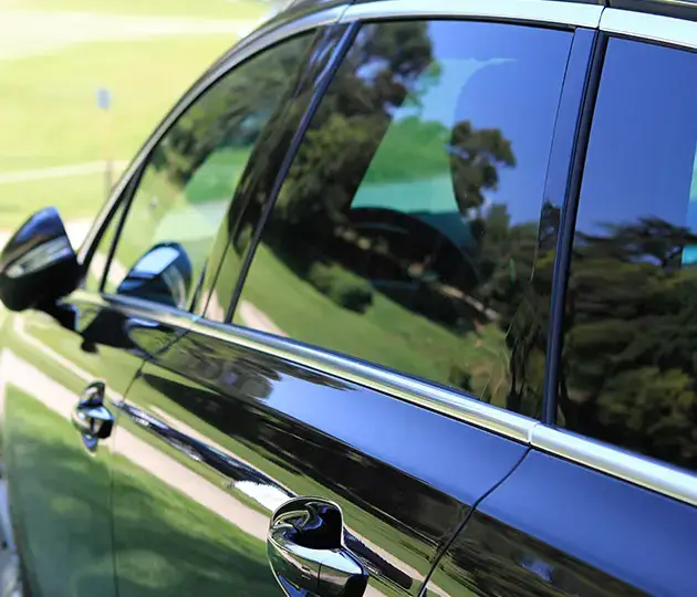 Tinted Windows on Car for UV Protection