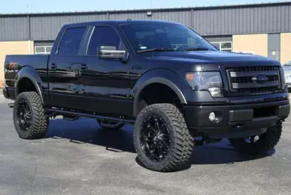 Tinted Windows on Black Truck